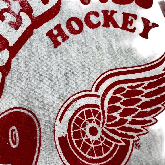 Detroit Red Wings Sweatshirt Womens Extra Large Gray Crew Neck NHL Hocky Logo - Picture 4 of 9